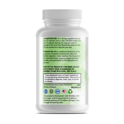 Pure Probiotics 40 Billion CFU with MAKTrek® Technology