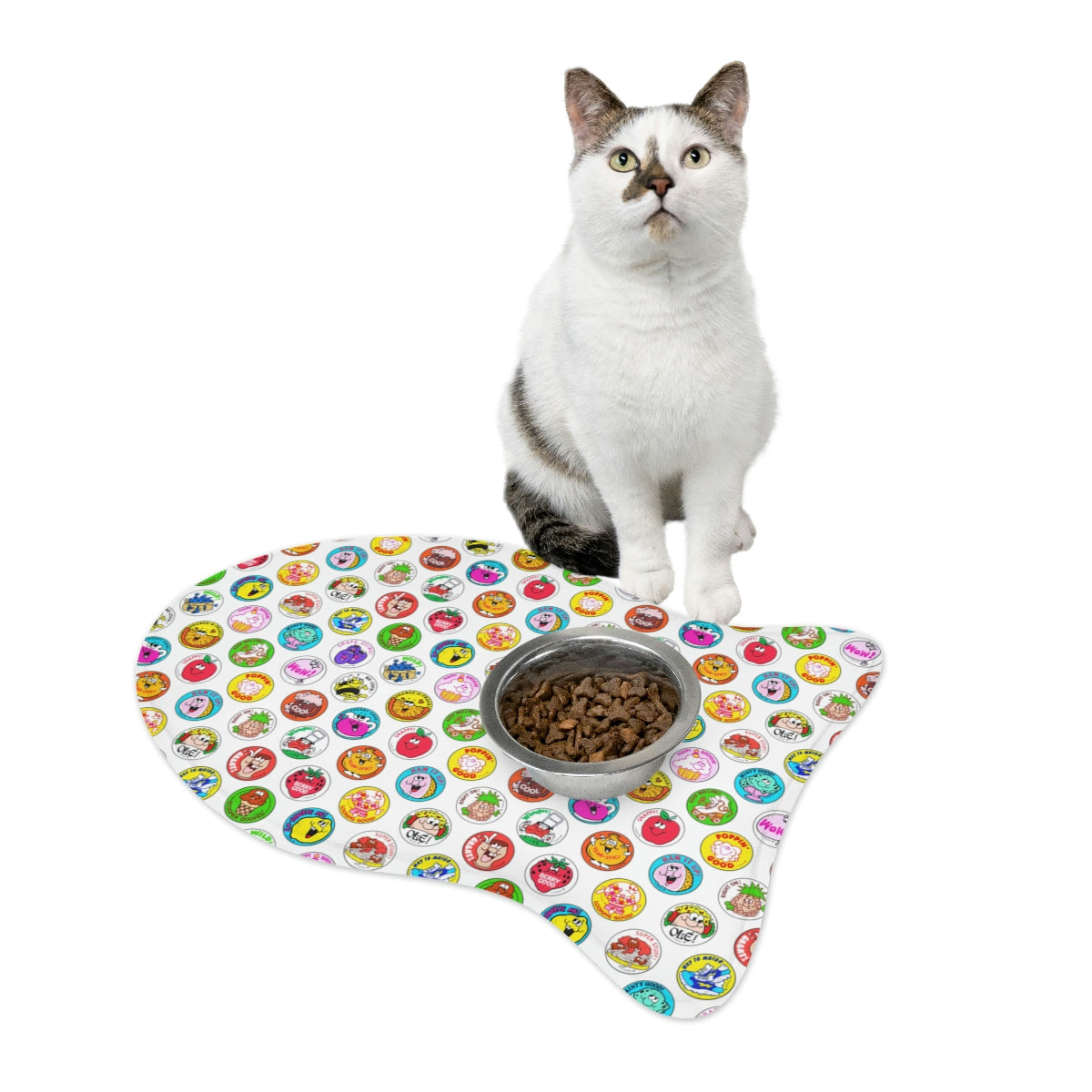 Personalized Pet Feeding Mats with Non-Slip Foam Core