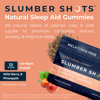 Slumber Shots Sleep Aid Melatonin-Free 12-Pack By Orchid Apollo