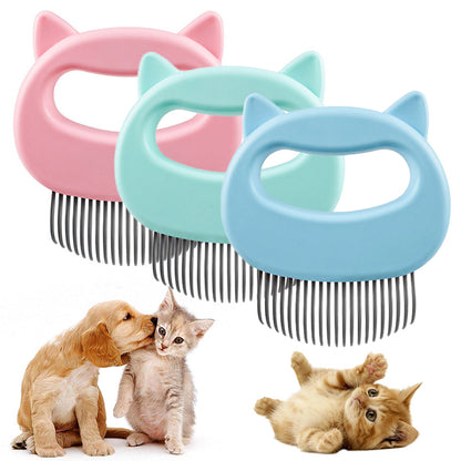 Pet Massage Brush for Gentle Grooming and Loose Hair Removal