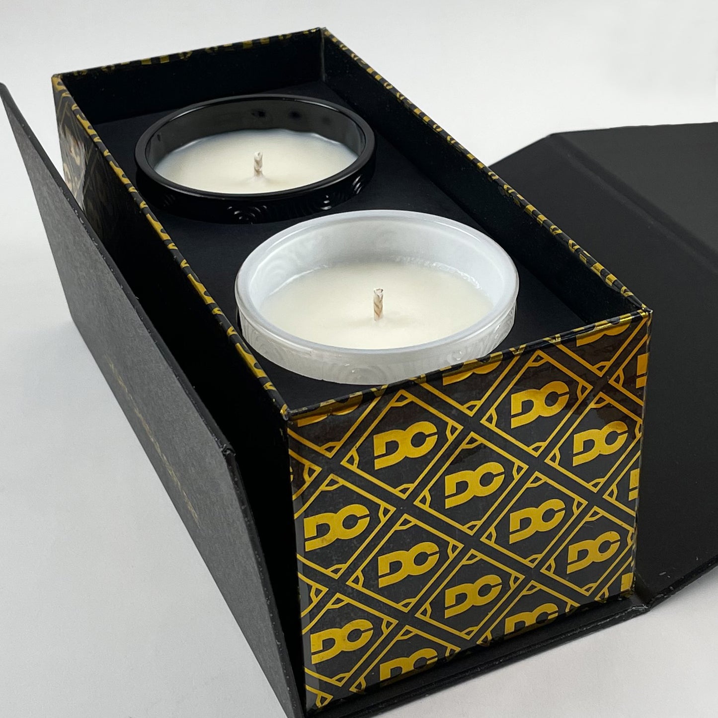 True Love Scented Candle Gift Set of 2 - Black & White Velvet