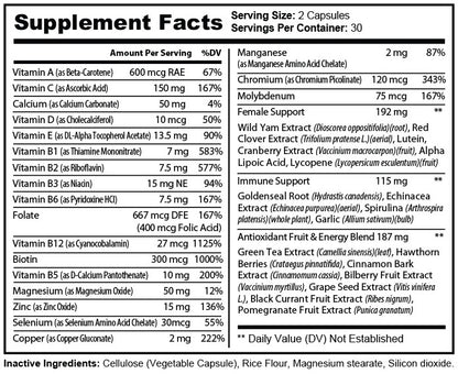 Pure Multi-Vitamins Women – Complete Daily Nutritional Support