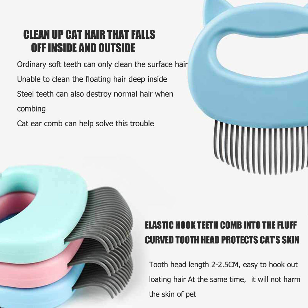 Pet Massage Brush for Gentle Grooming and Loose Hair Removal