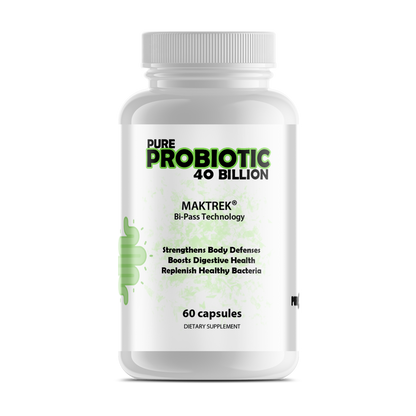 Pure Probiotics 40 Billion CFU with MAKTrek® Technology