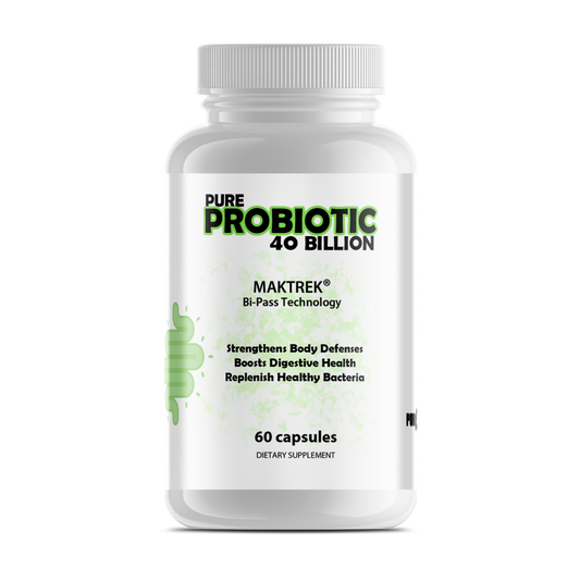 Pure Probiotics 40 Billion CFU with MAKTrek® Technology