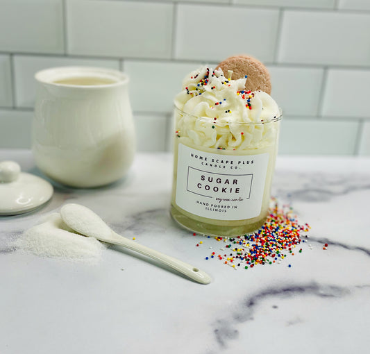 Soy Wax Candle Sugar Cookie Scent 11oz or 18oz