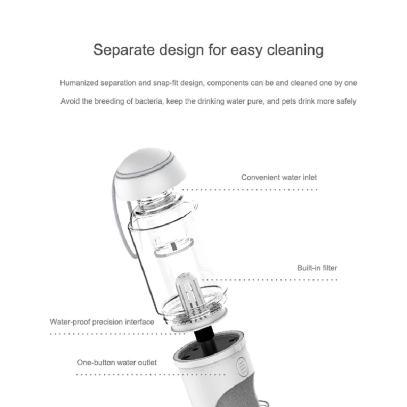 Outdoor Travel Pet Water Dispenser for Dogs and Cats