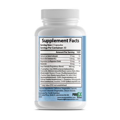 Pure Sleep All-Natural Sleep Support Supplement