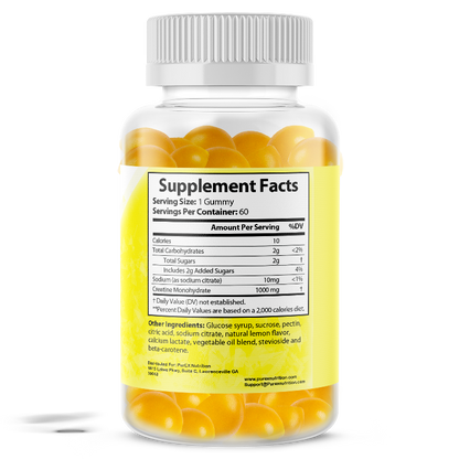 Pure Creatine Gummies – Convenient Muscle & Focus Fuel