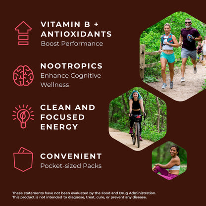 Mocca Shots Energy Gummies Dark Chocolate Raspberry 12 Pack