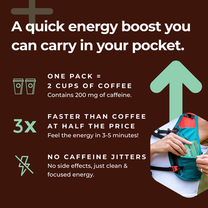 Mocca Shots Energy Gummies with Caffeine Mint Chocolate 12-Pack