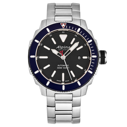 Alpina Men's AL-525LBN4V6B Seastrong Diver Black Dial Watch
