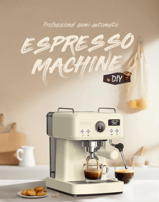 PSH10Plus-WH 20Bar Semi-Automatic Coffee Maker - Hot & Cold Brew