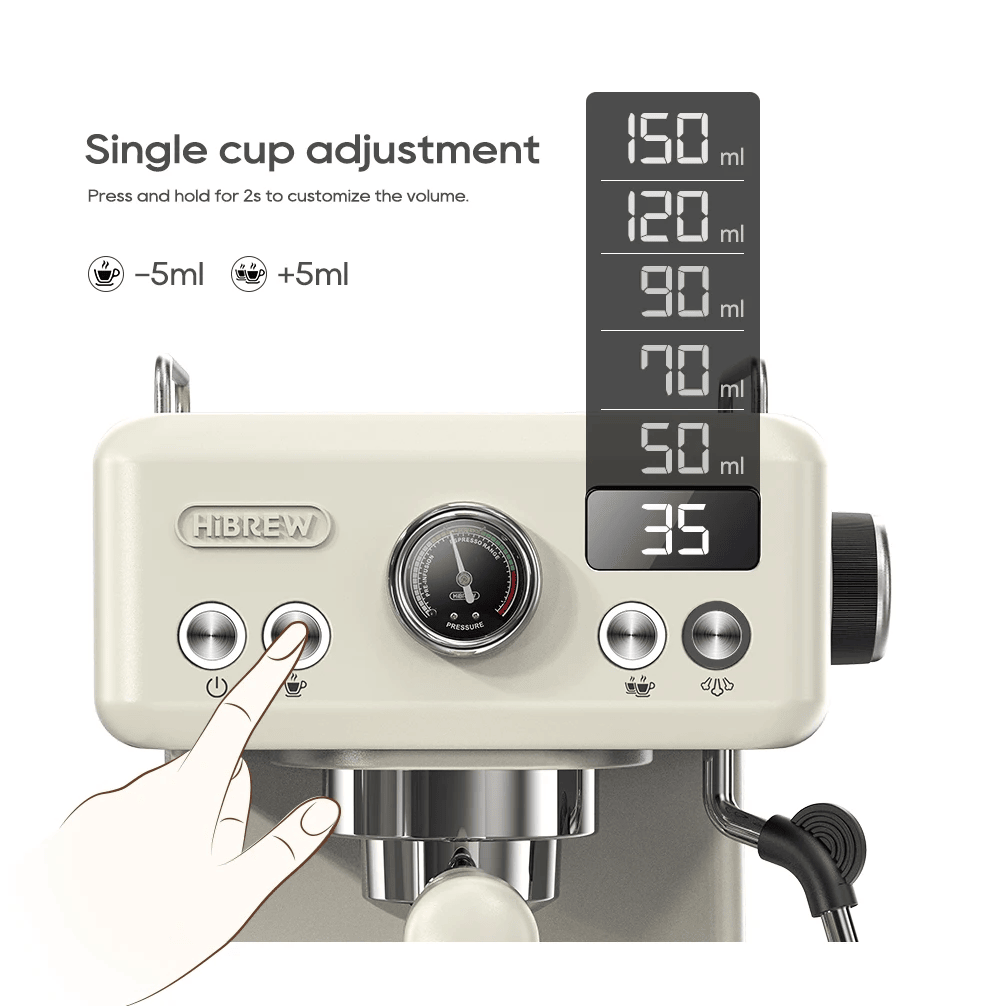 PSH10Plus-WH 20Bar Semi-Automatic Coffee Maker - Hot & Cold Brew