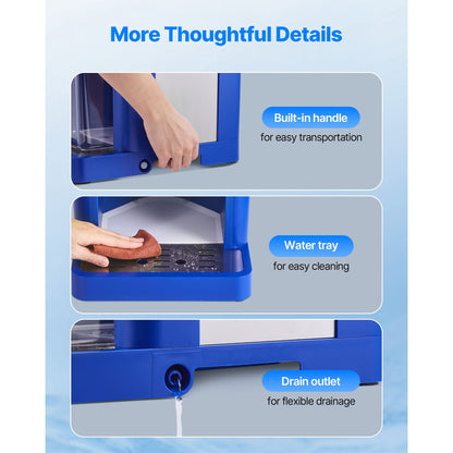 VEVOR Commercial Ice Shaver Machine, 1.8L Large Capacity