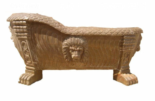 Luxurious Marble Stone Bathtub – Single Block Carved Elegance