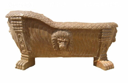 Luxurious Marble Stone Bathtub – Single Block Carved Elegance