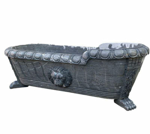 Luxurious Marble Stone Bathtub – Single Block Carved Elegance